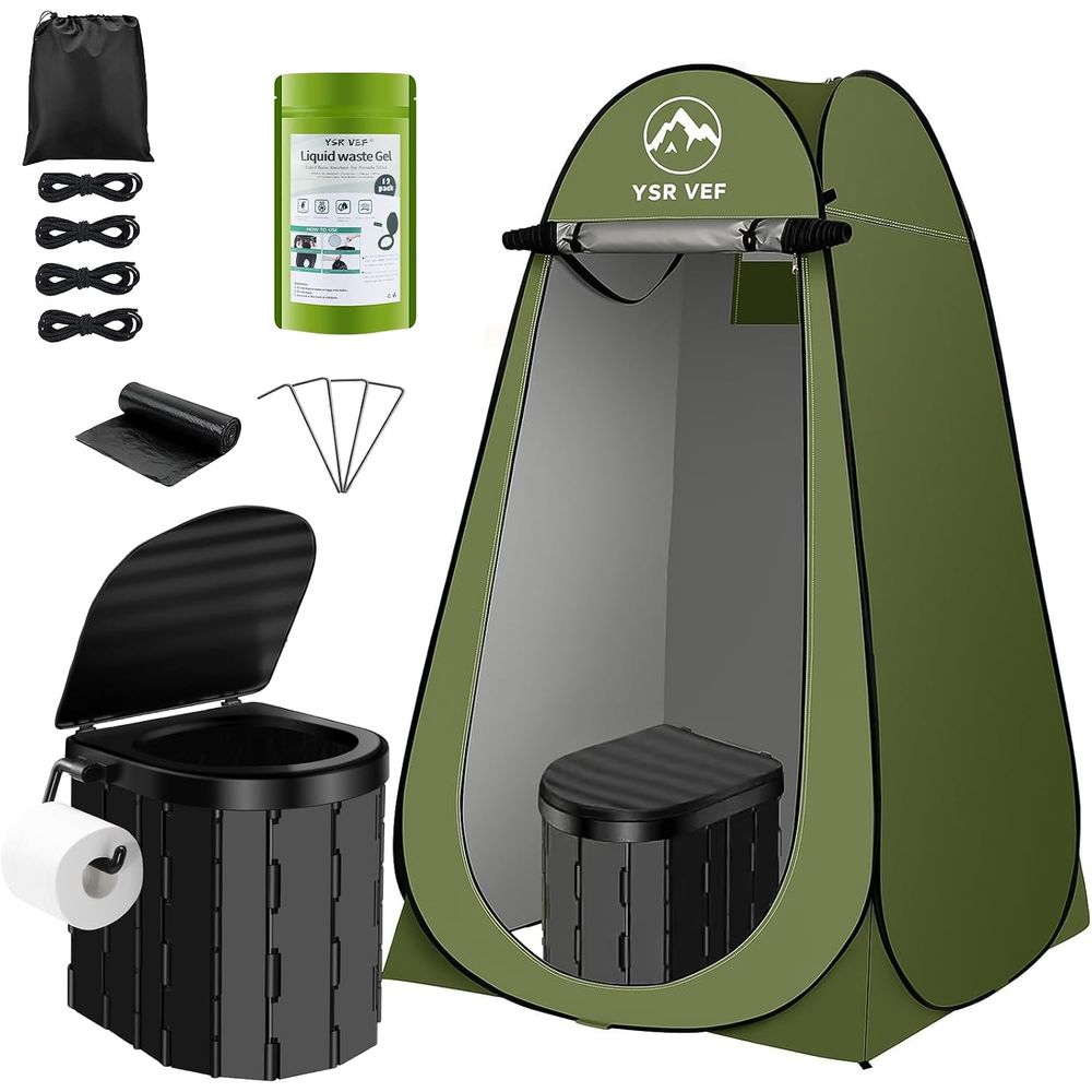 Outdoor Camping Bag - Kit de toilettes portables, toilettes de