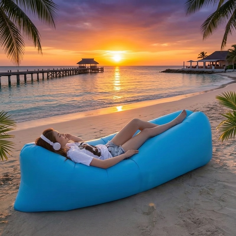 Outdoor Camping Couch - Canapé gonflable portable, fauteuil de relaxation