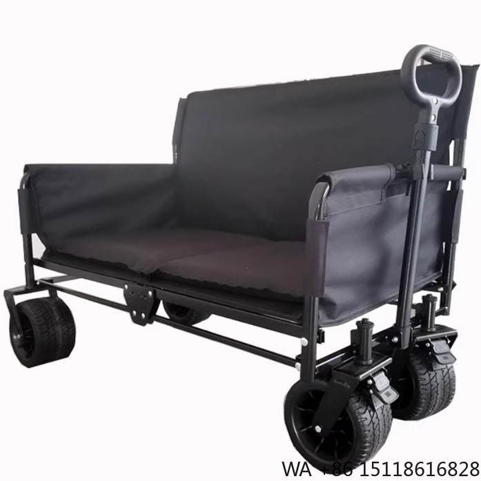 Outdoor Camping And Fishing - Chariot pliant multifonctionnel à quatre roues