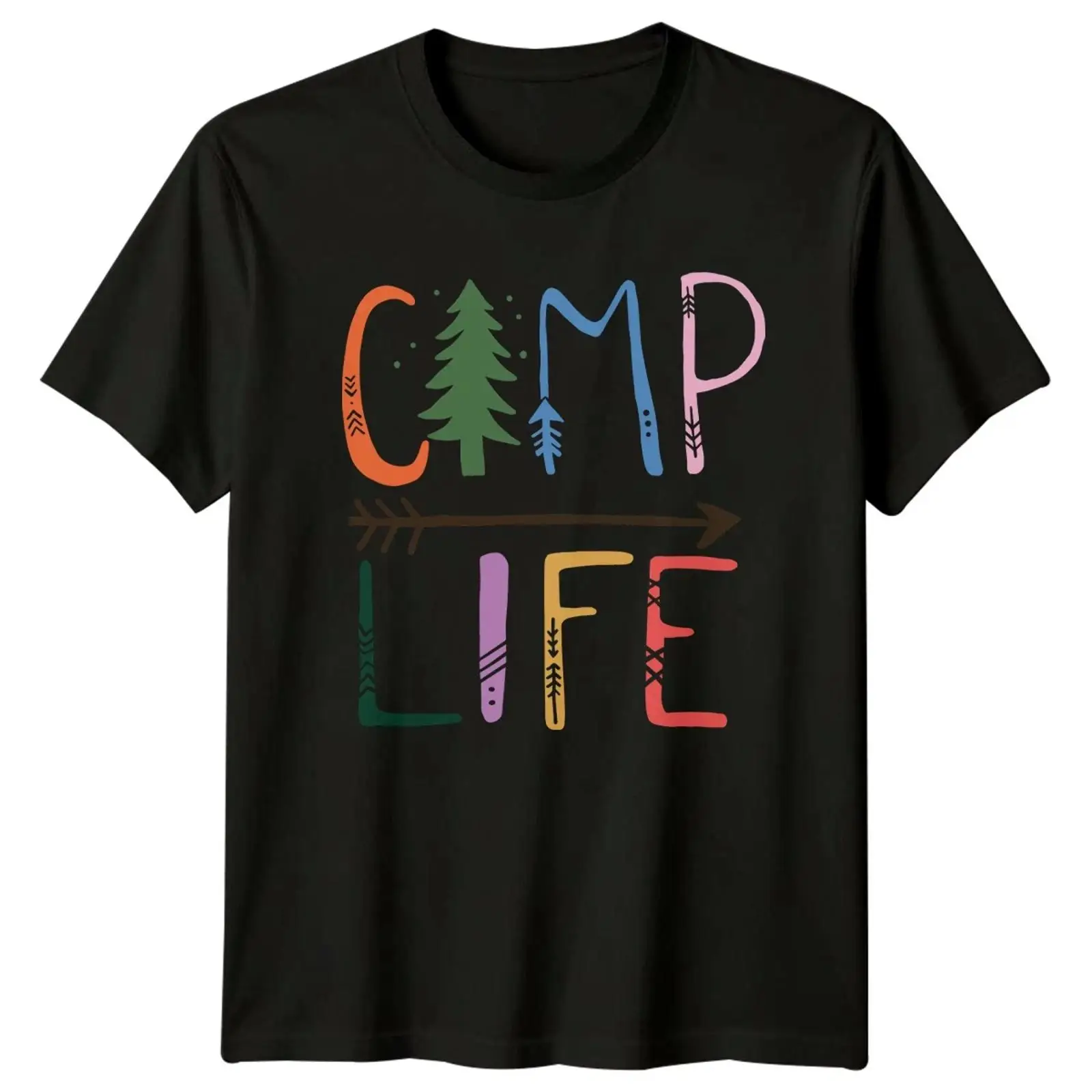 Outdoor Und Camping - T-shirt Camp Life Rustikal pour le