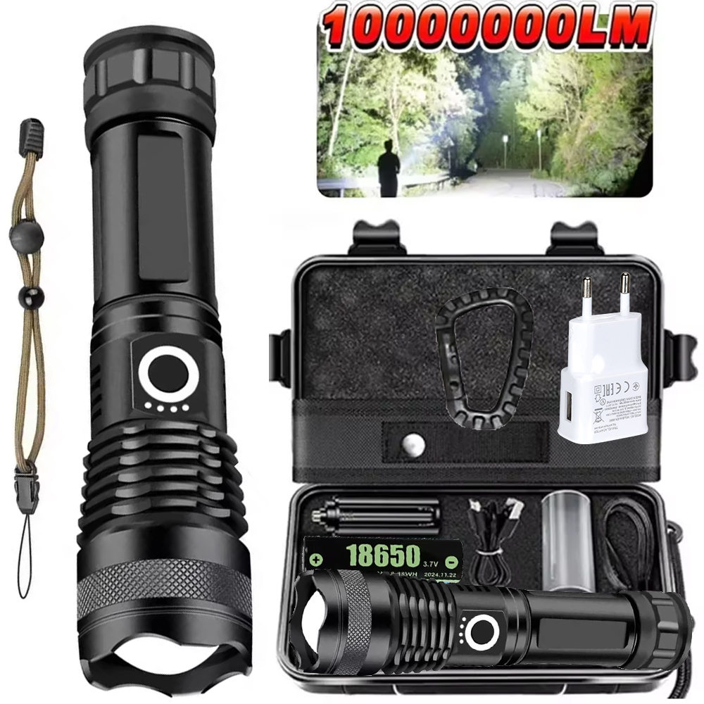 Outdoor Camping And Fishing - Lampe de poche LED haute puissance,