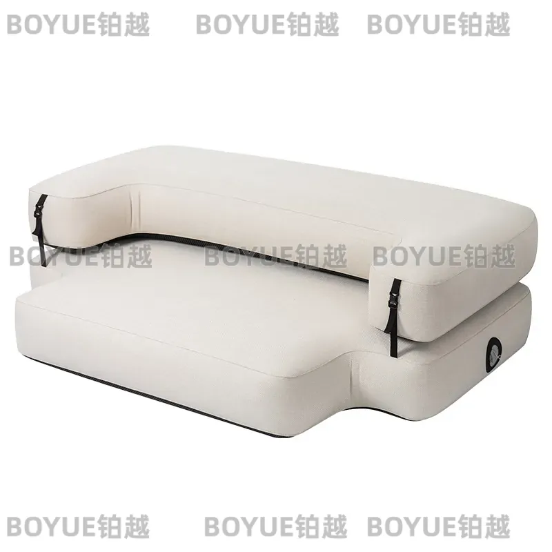 Outdoor Camping Couch - Canapé-lit gonflable d'extérieur brossé, chaise longue