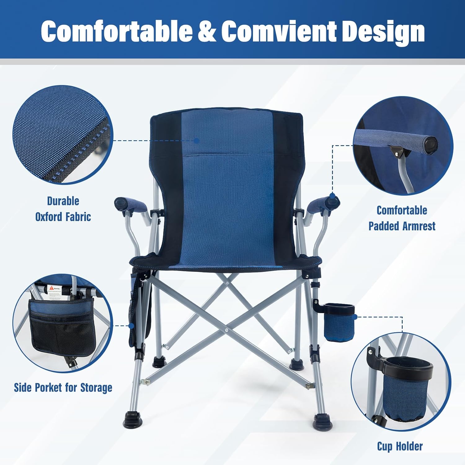 Chaise de camping pliable port - Outdoor Camping Folding Chair avis et prix