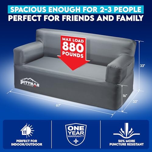 Pittman - Canapé gonflable ave - Outdoor Camping Couch avis et prix