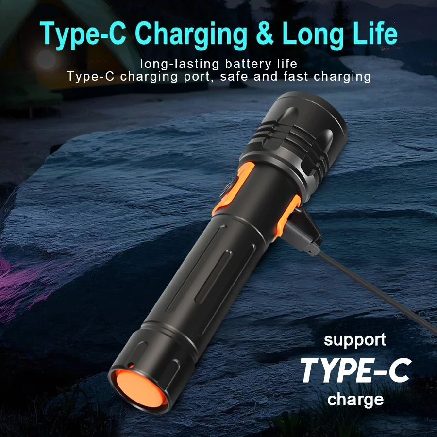 Lampe de poche LED haute puiss - Outdoor Camping And Fishing avis et prix