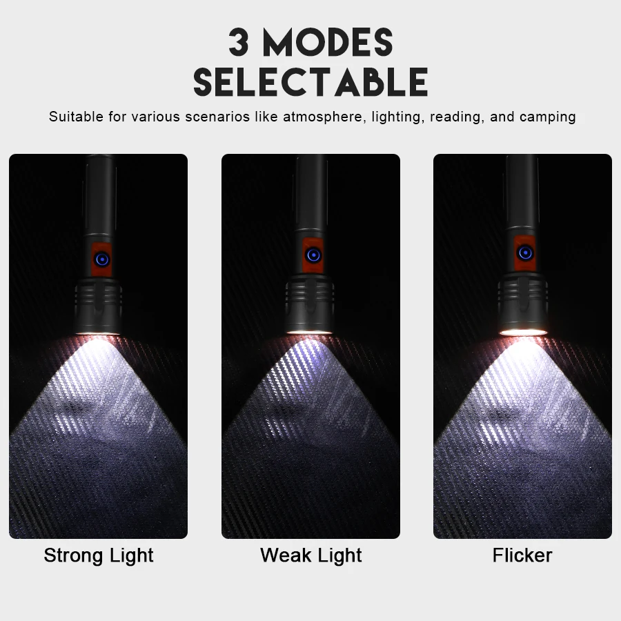 Lampe de poche LED haute puiss - Outdoor Camping And Fishing avis et prix