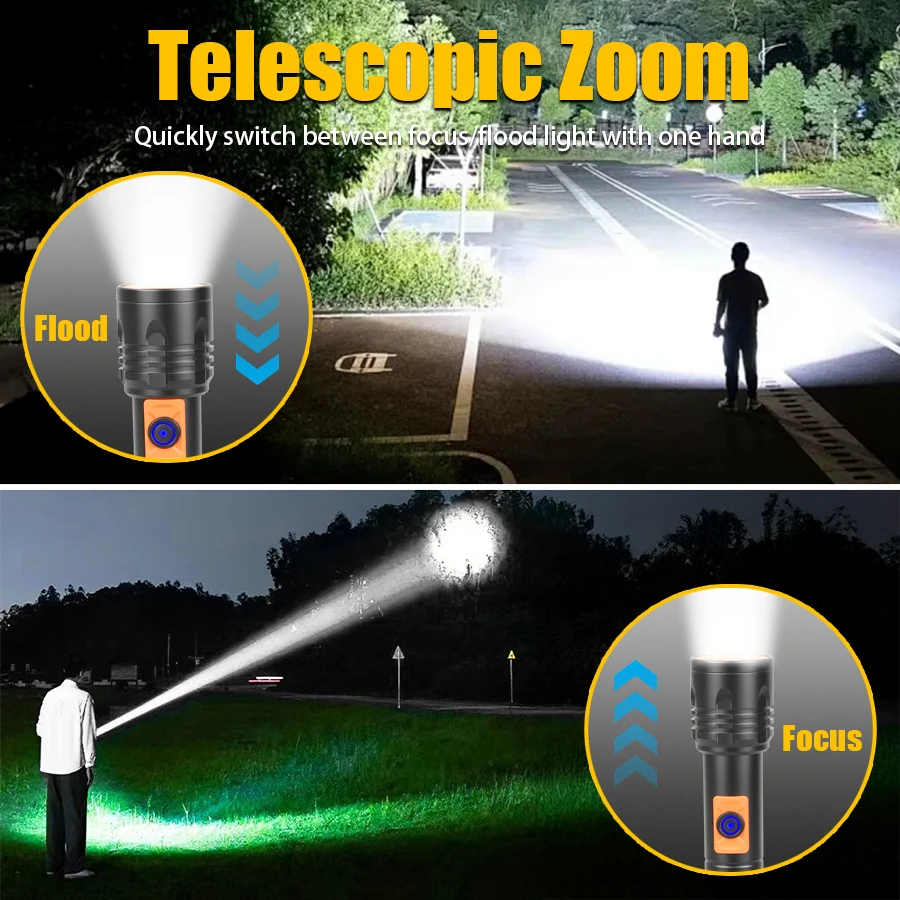 Lampe de poche LED haute puiss - Outdoor Camping And Fishing avis et prix