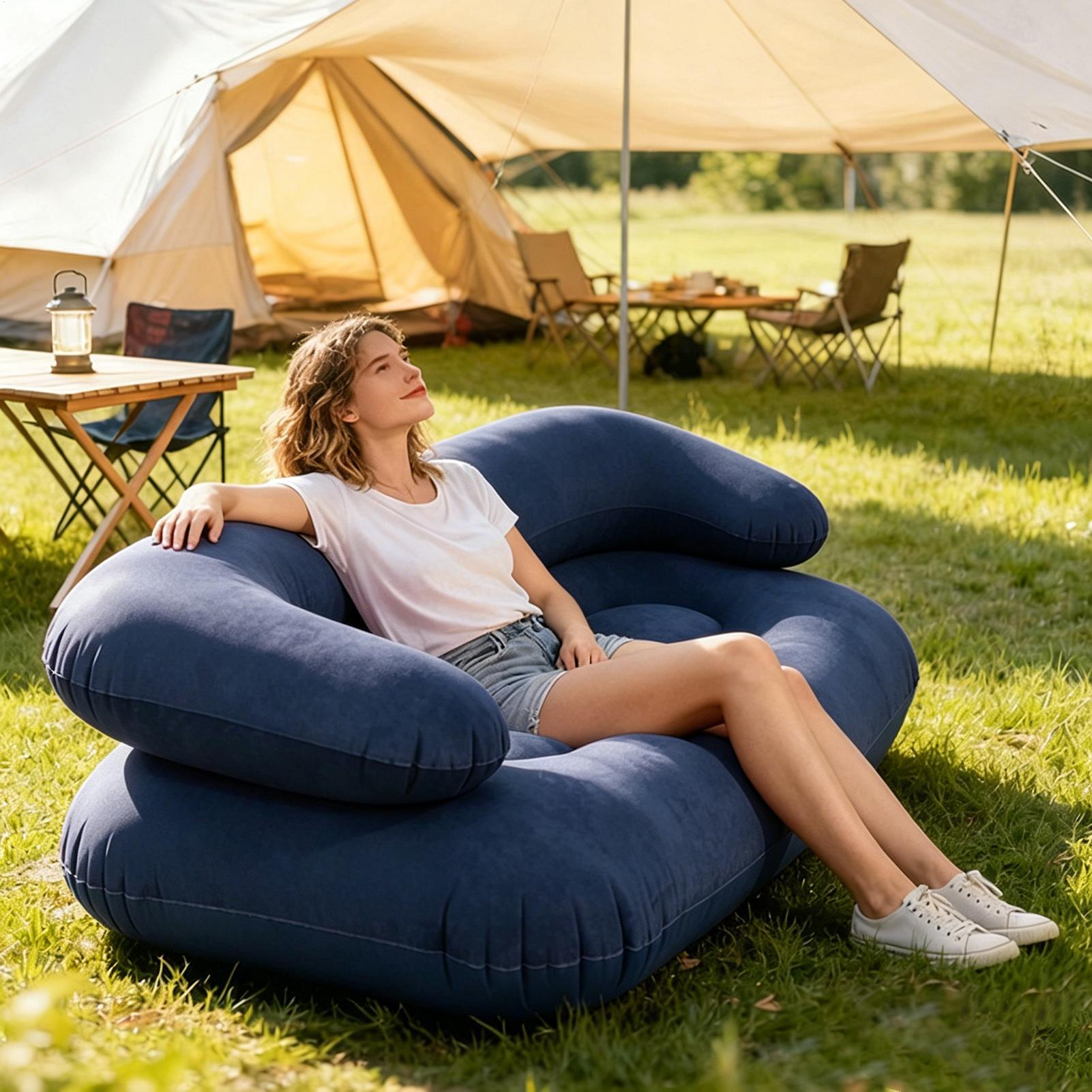Canapé gonflable double deux p - Outdoor Camping Couch avis et prix
