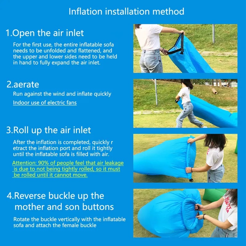 Canapé gonflable portable, fau - Outdoor Camping Couch avis et prix