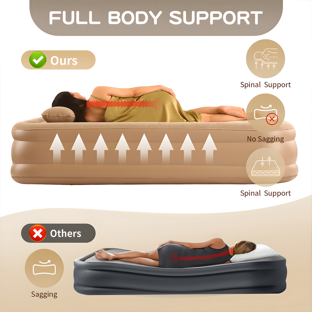 Matelas pneumatique Queen avec - Outdoor Camping Cot avis et prix