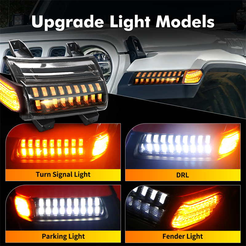 Clignotants LED DRL avec feux  - Outdoor Camping Jeep avis et prix