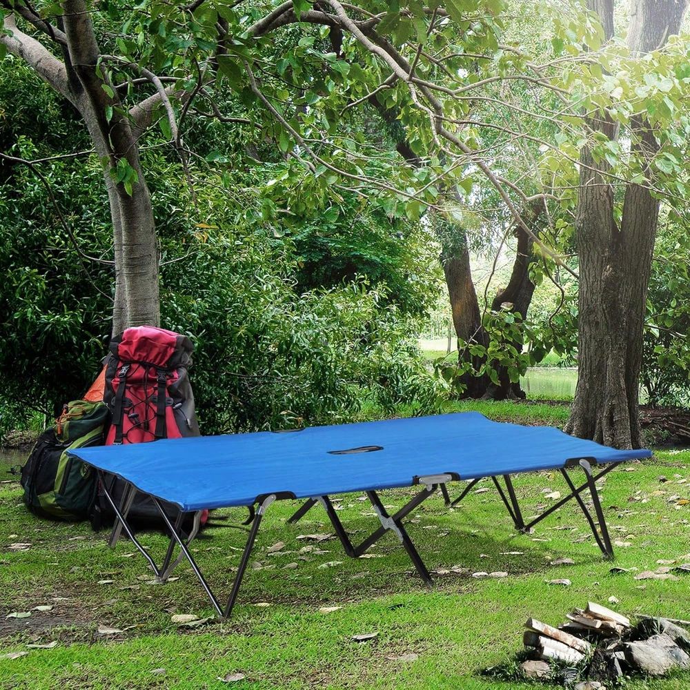 Lit de camping pliant pour 2 p - Outdoor Camping Cot avis et prix