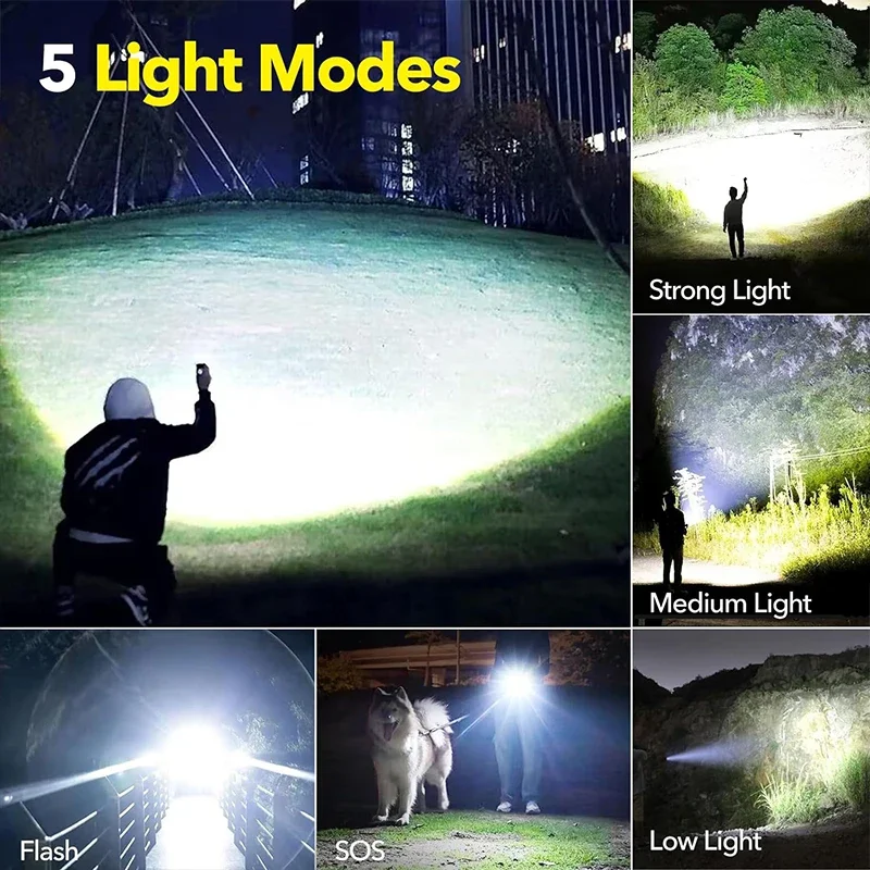 Lampe de poche LED haute puiss - Outdoor Camping And Fishing avis et prix