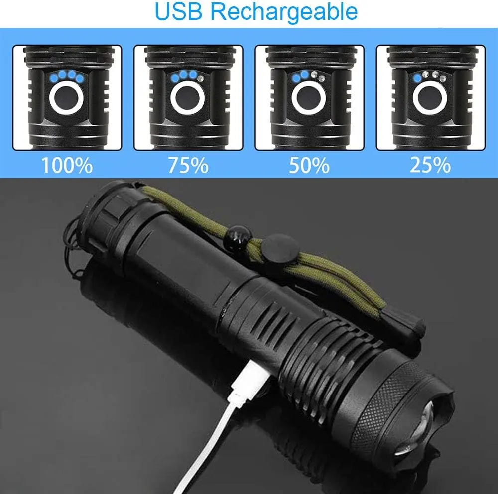 Lampe de poche LED haute puiss - Outdoor Camping And Fishing avis et prix