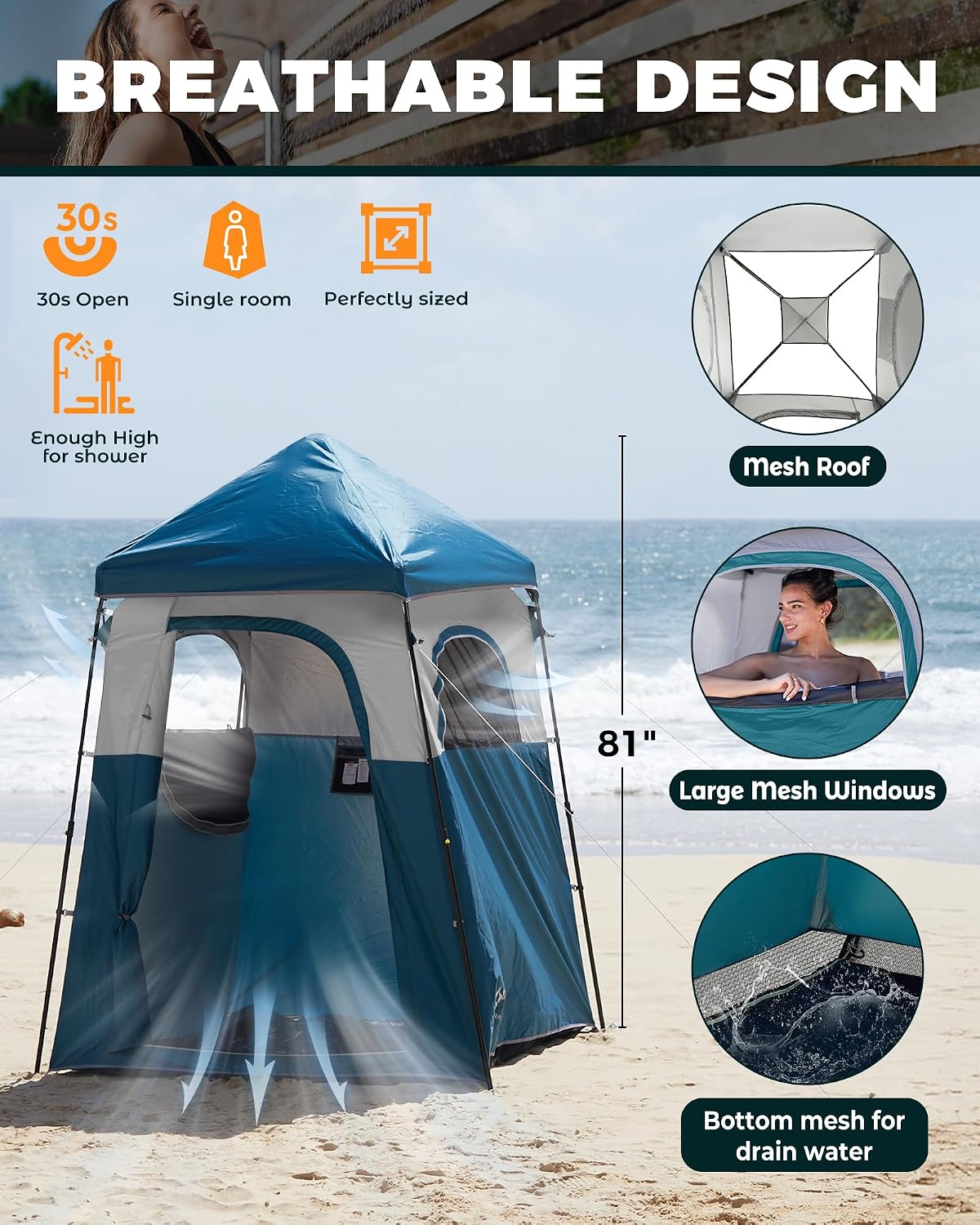 Tente de douche portable pour  - Outdoor Und Camping avis et prix