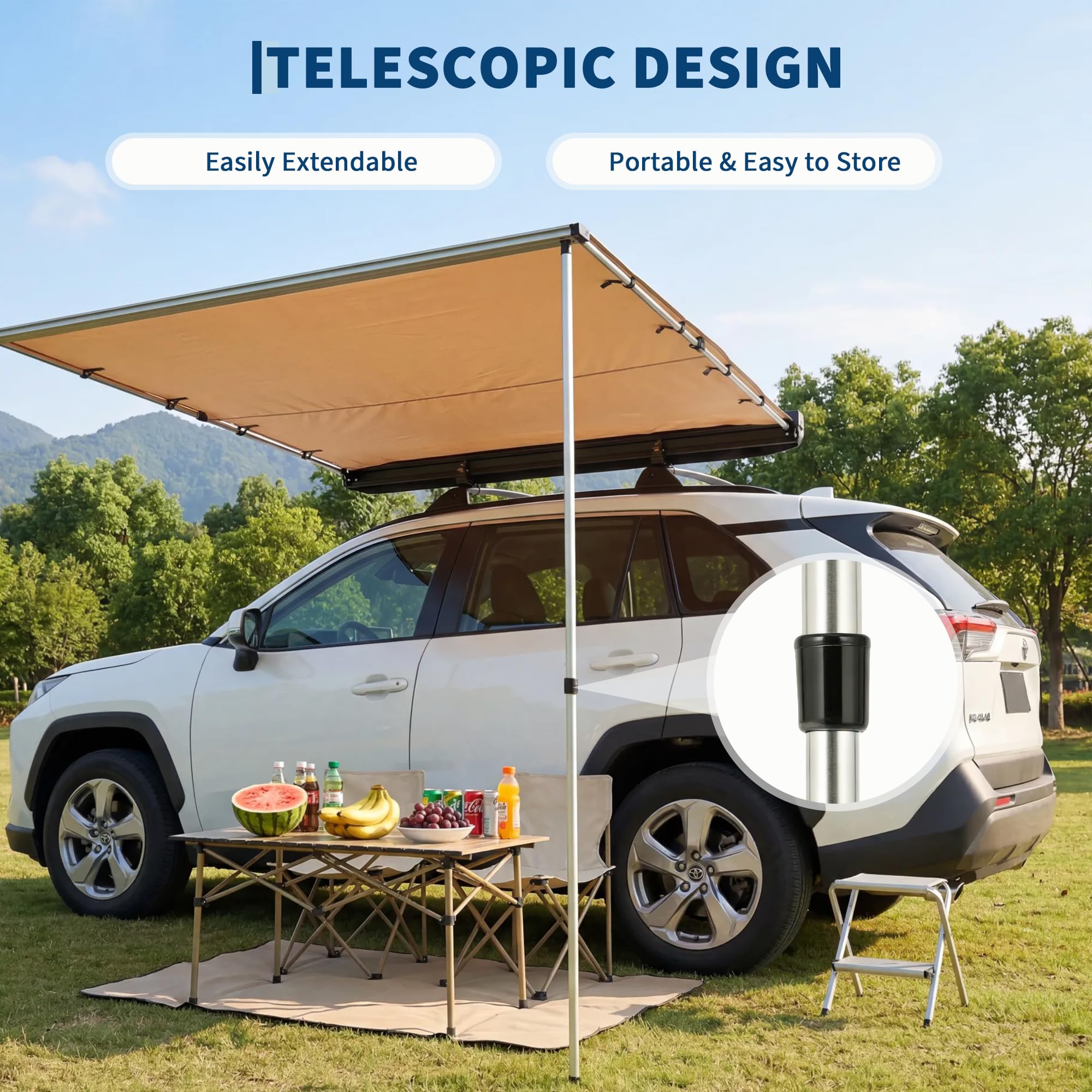 Auvent de toit pour SUV, camio - Outdoor Camping Awning avis et prix